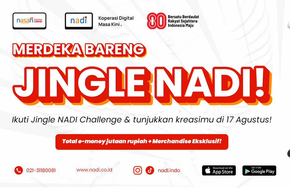 Jingle NADI Challenge 2025: Menangkan Emas, HP, dan Saldo e-Wallet!